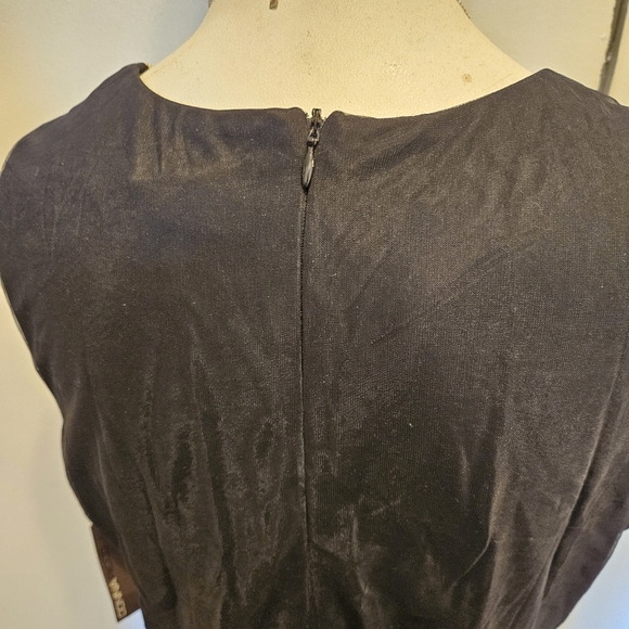 NWT!!! Absolutely Beautiful Donna Ricco Black Floral Mesh Sheath Dress S… - Picture 7 of 11